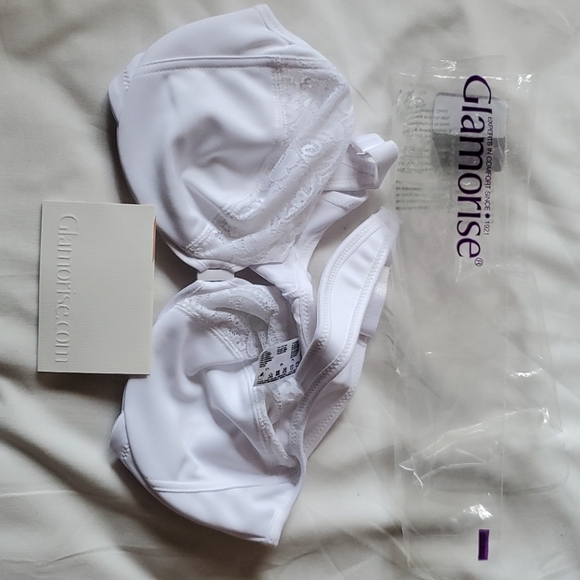 Glamorise Wonderwire Lace Front Close Bra - NWT - Picture 2 of 3